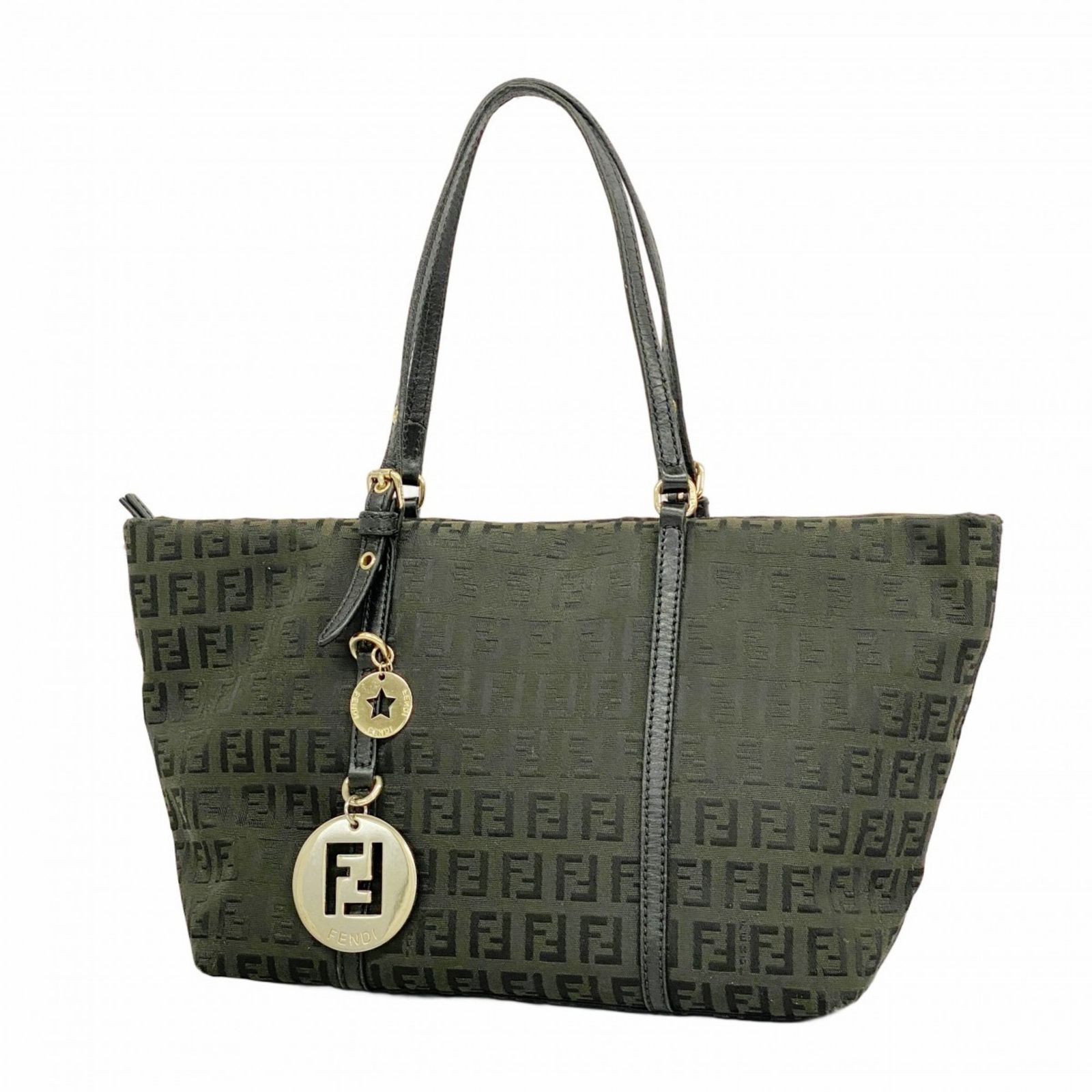 フェンディ FENDI ハンドバッグ ズッキーノ ナイロンキャンバス  
