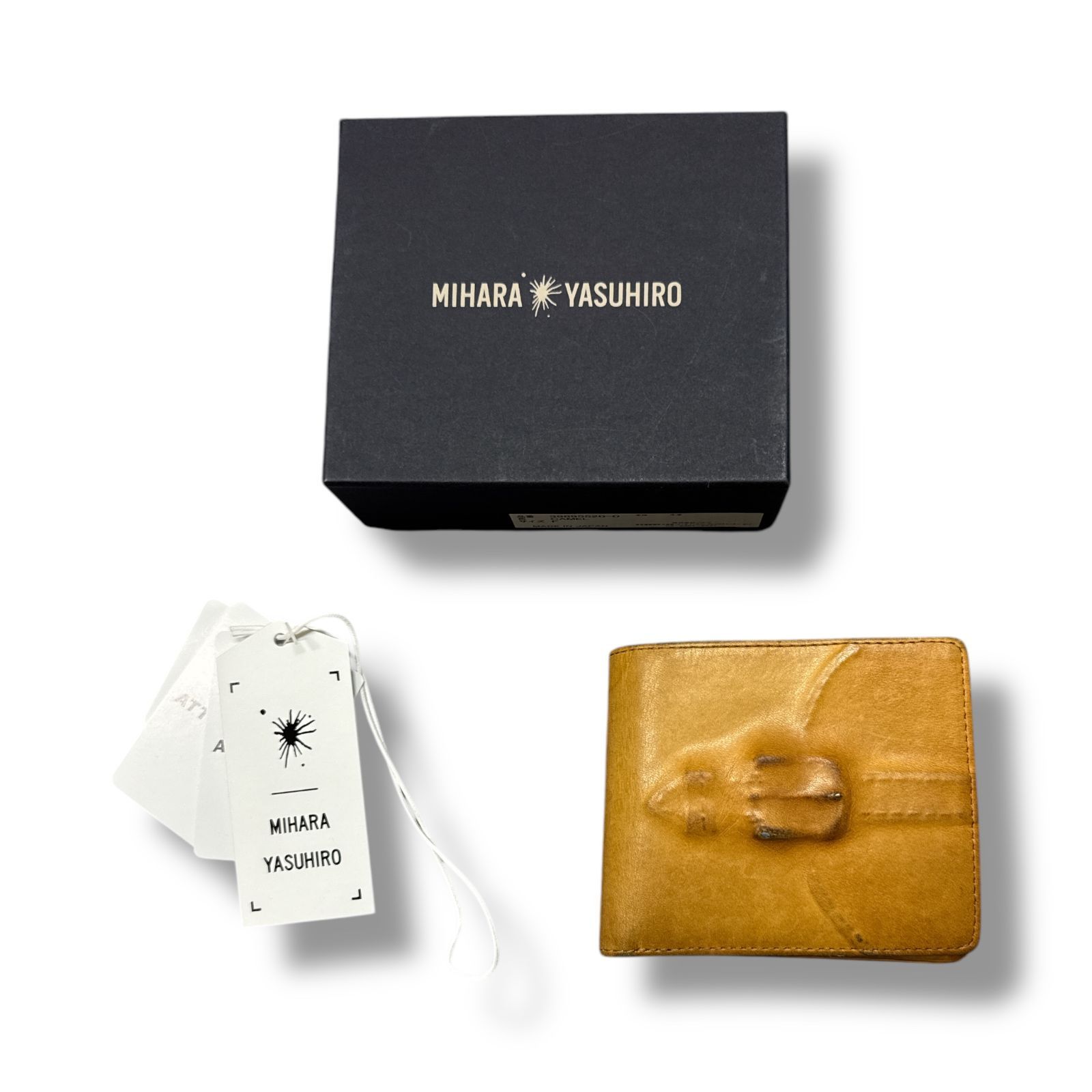 Maison MIHARA YASUHIRO Invisible 2 wallet インビジブルウォレット 二つ折り財布 メゾンミハラヤスヒロ 39895520-0 キャメル F 83483A5