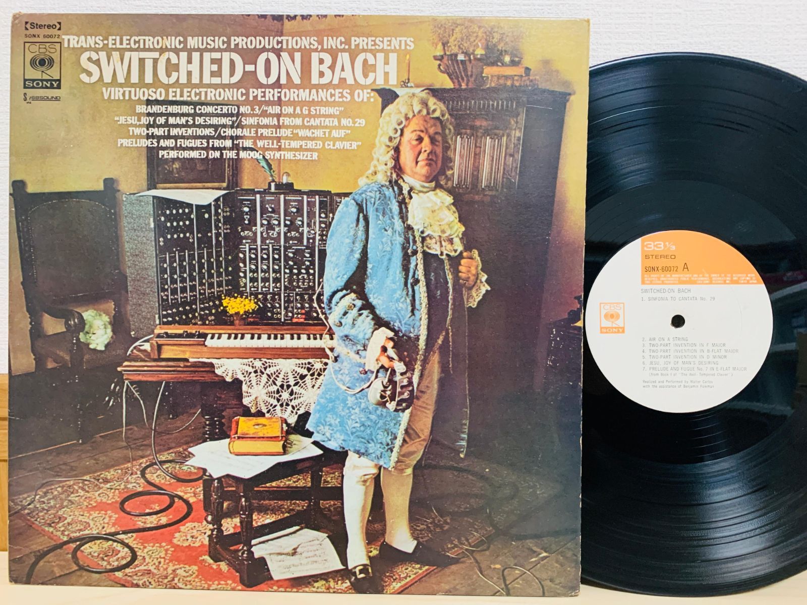 LP WALTER CARLOS ウォルター・カルロス SWITCHED-ON BACH スイッチト・オン・バッハ レコード SONX ...