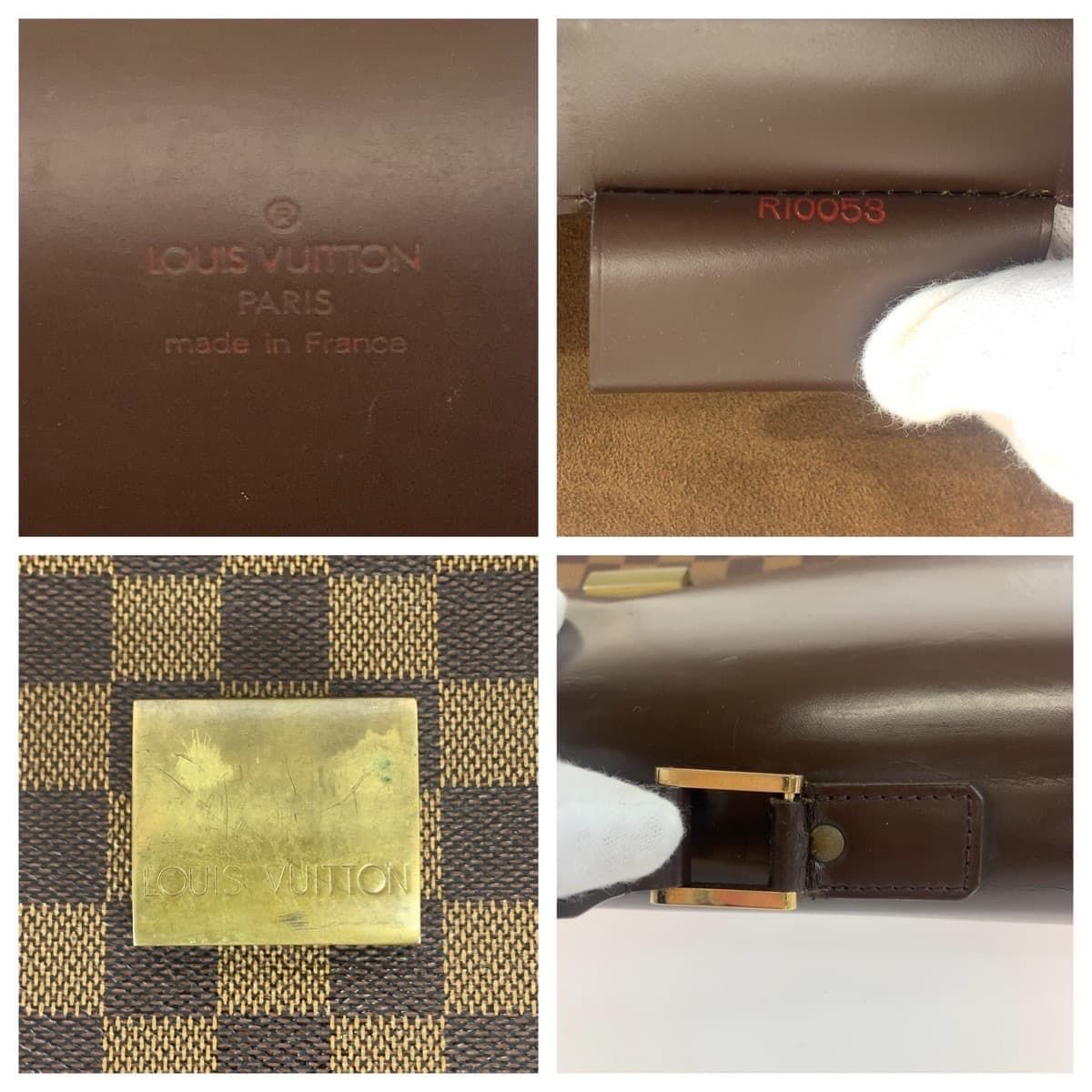 LOUIS VUITTON ルイヴィトン ダミエ アルトナ GM ブラウン ゴールド 