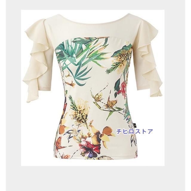 花柄 フリル