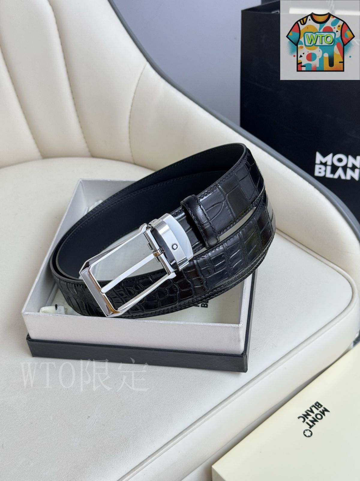 今日WTO】Montblanc モンブラン レザーベルト-1-CQ16 - メルカリ