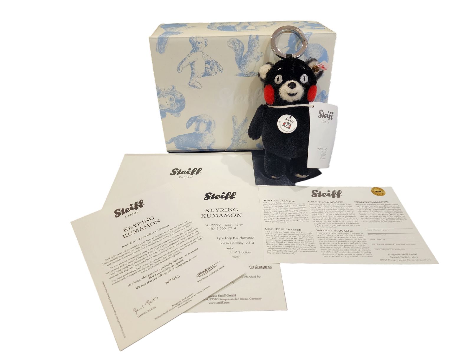 ◆Steiff　シュタイフ　くまモン　ぬいぐるみ　キーリング◆限定3500体◆ 6d93c66dfd20f66dcd628b28ec337b
