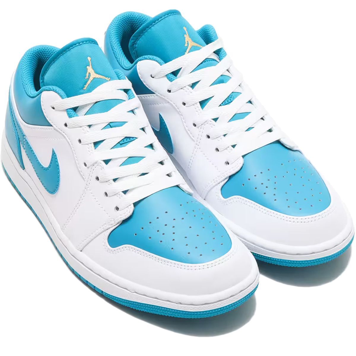 ナイキ] エア ジョーダン 1 ロー [AIR JORDAN 1 LOW] ホワイト/アクア 