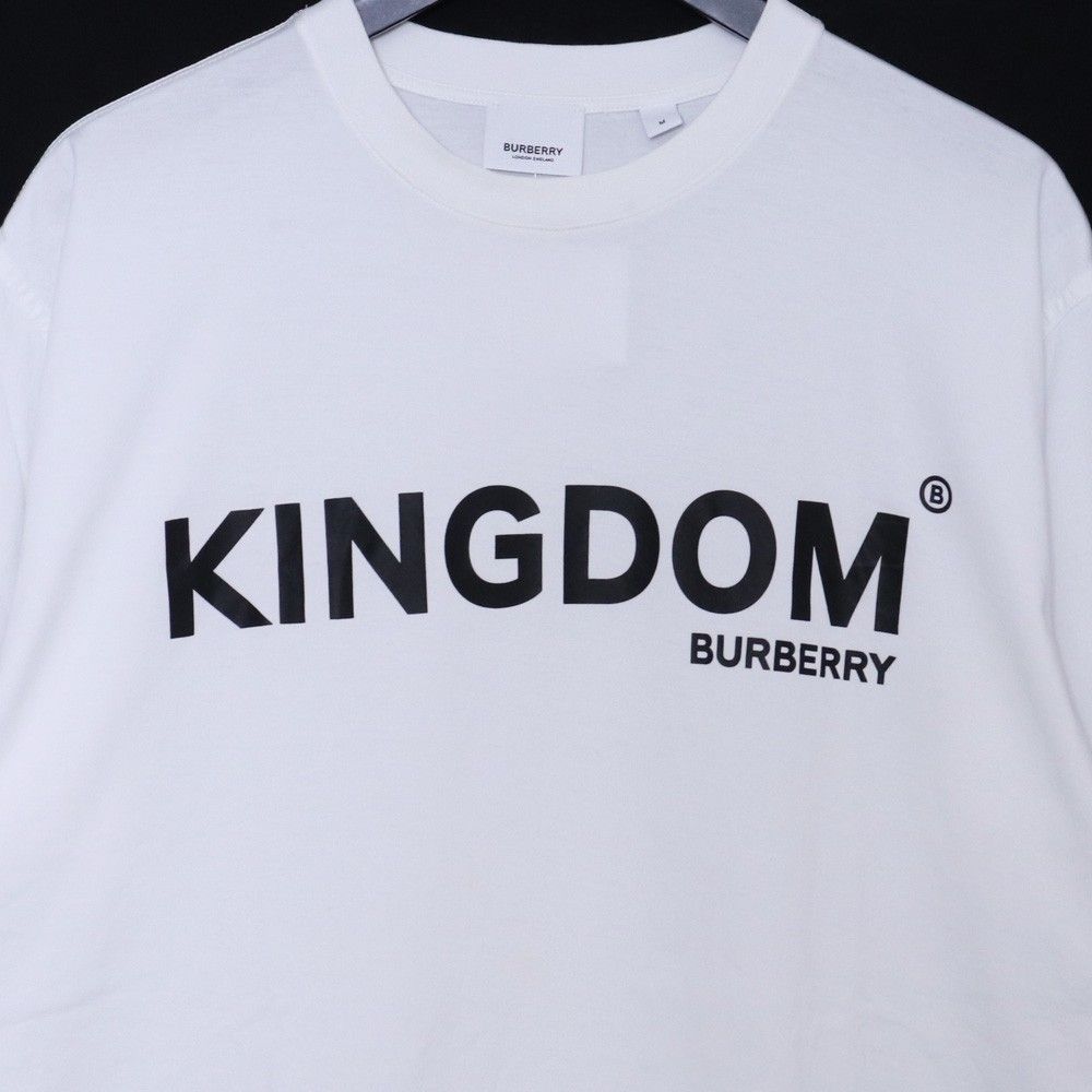 BURBERRY KINGDOM ロゴプリント Tシャツ Mサイズ ホワイト
