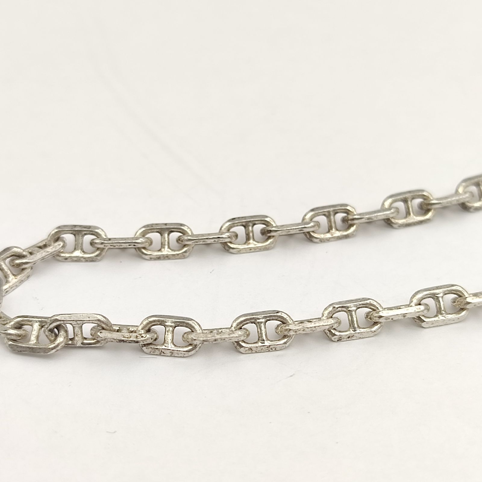 アンカーチェーンネックレス ITALY SILVER シルバー925 13g 3㎜幅