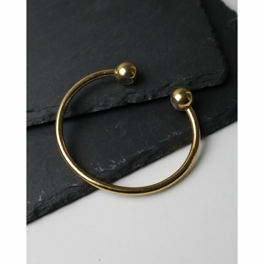 double end ball gold color vintage bangle ダブル エンドボール ゴールドカラー ヴィンテージ バングル ブレスレット