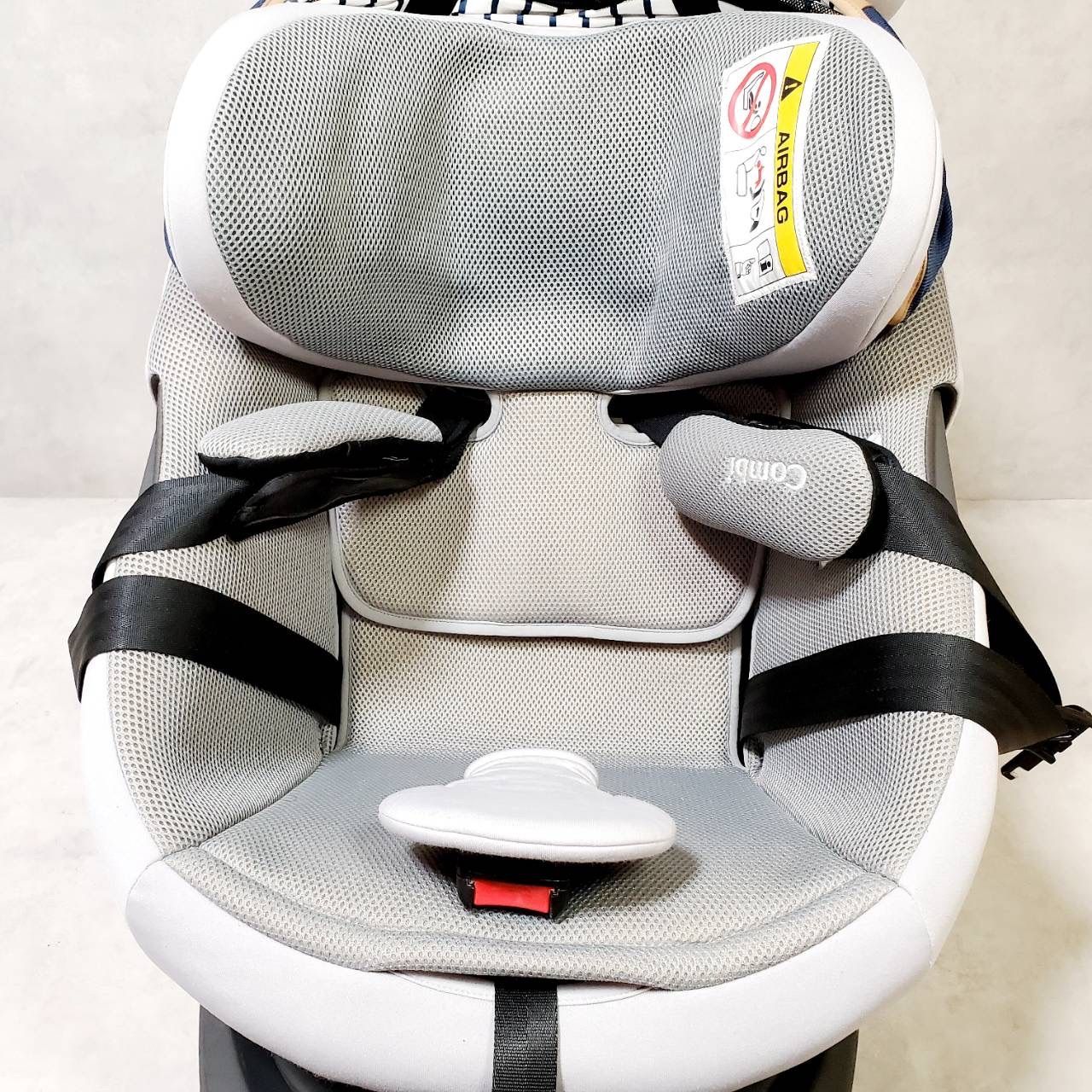  Combi コンビ THE S Air ISOFIX エッグショック ZB-690 イルマーレヴェント チャイルドシート ザエス エアー 新生児～4歳頃 回転式 洗濯済 カバー清潔 取扱説明書 台座付き 車用チャイルドシート チャイルドシート