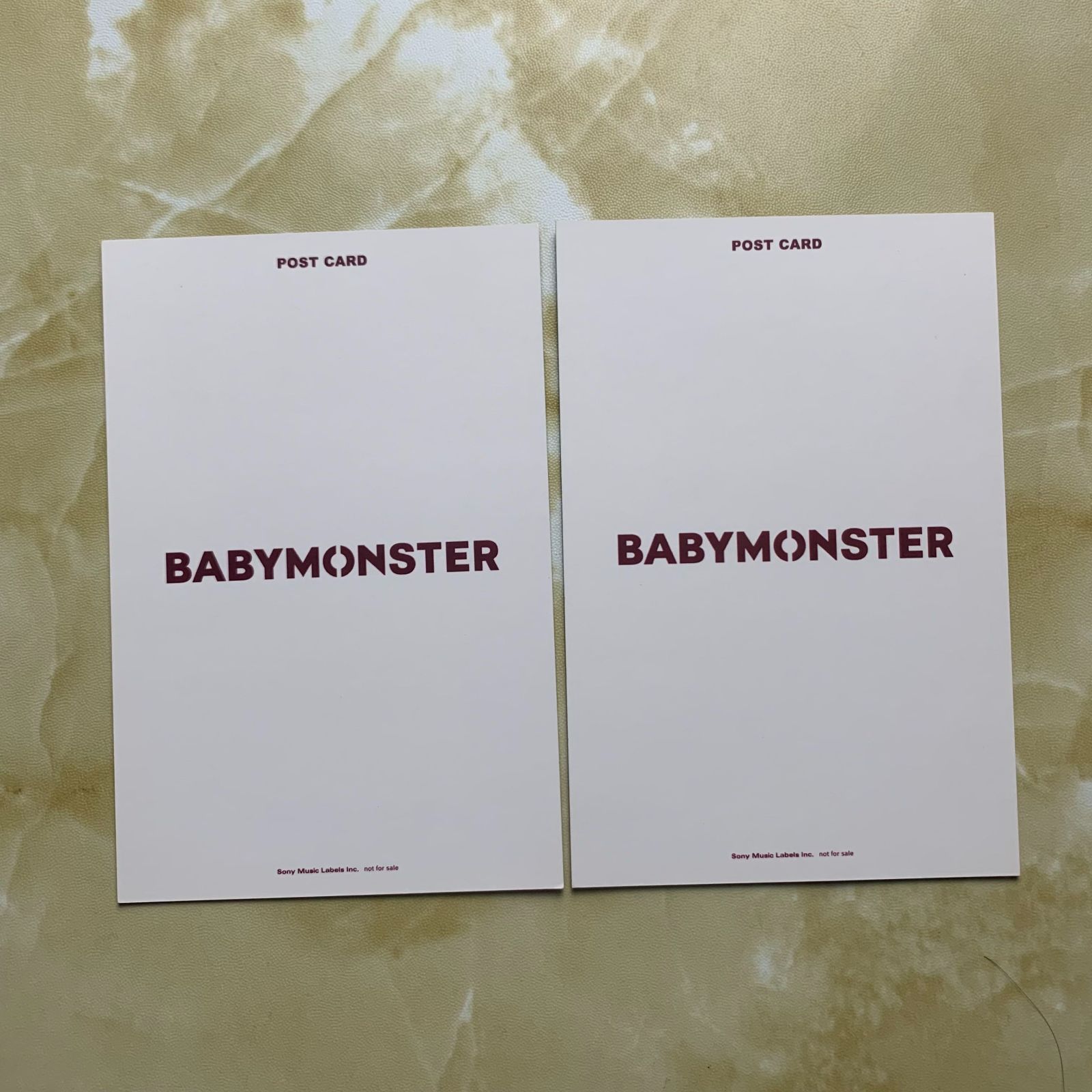 BABYMONSTER ポストカード ローラファンミーティング B賞 5 11と5 12 2枚セット