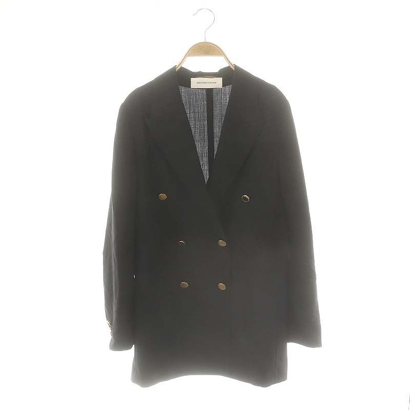 クチュールドアダム COUTURE D ADAM 金ボタンダブルブレストウール  