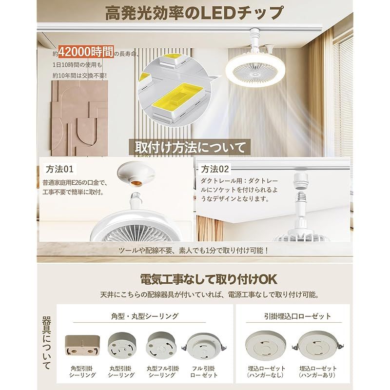 led ファン付き照明