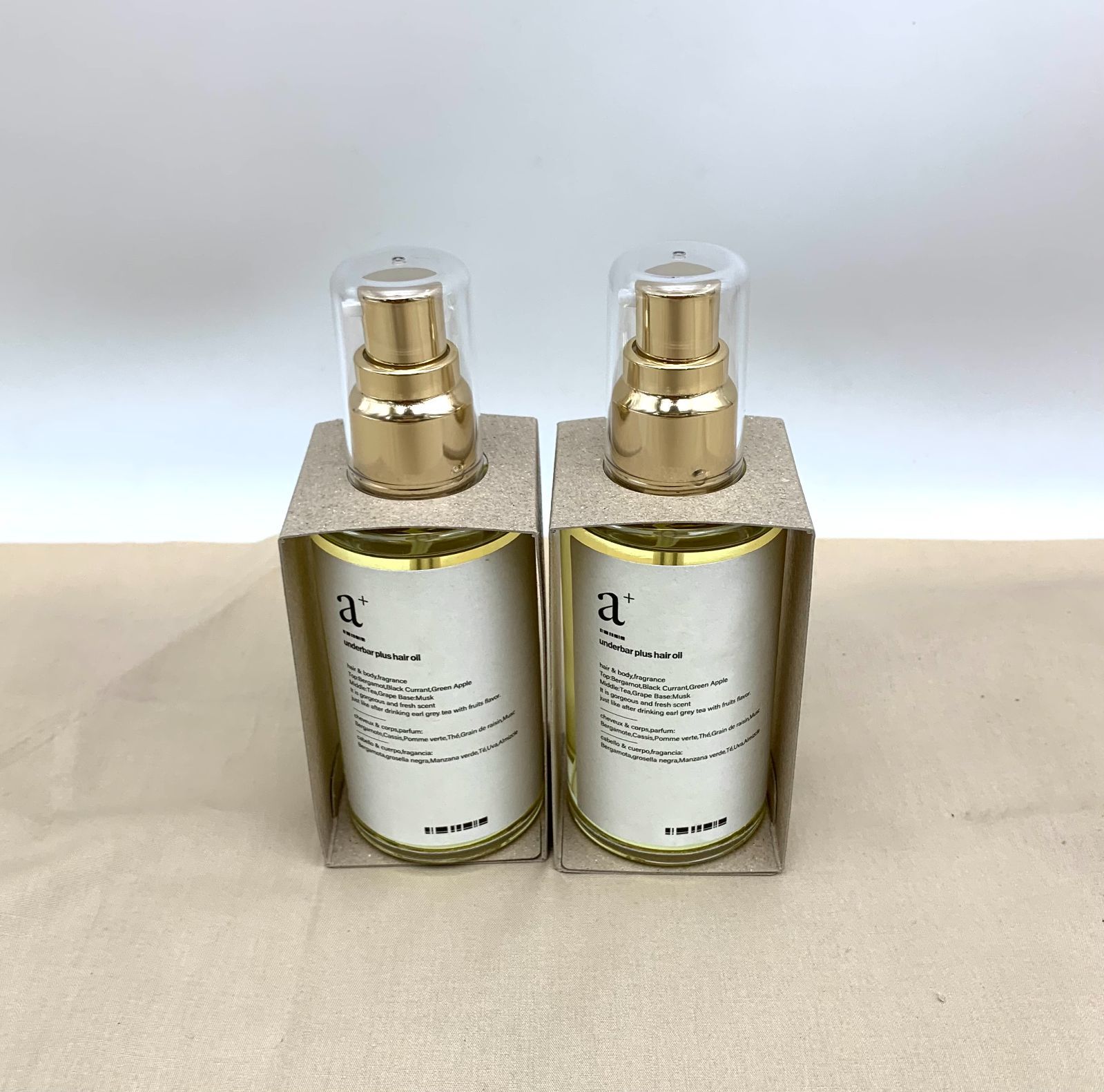 【開封済・未使用品】【2個】アンダーバープラス ヘアオイル 92ml(ビン系) JT 0723ML001 0220240712100793
