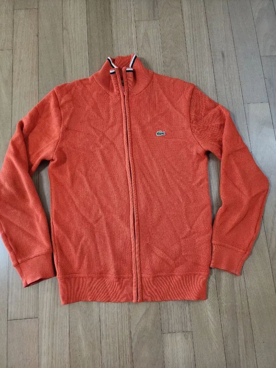 LACOSTE ラコステ ジップアップ ウール ニット セーター 3 95 オレンジ色