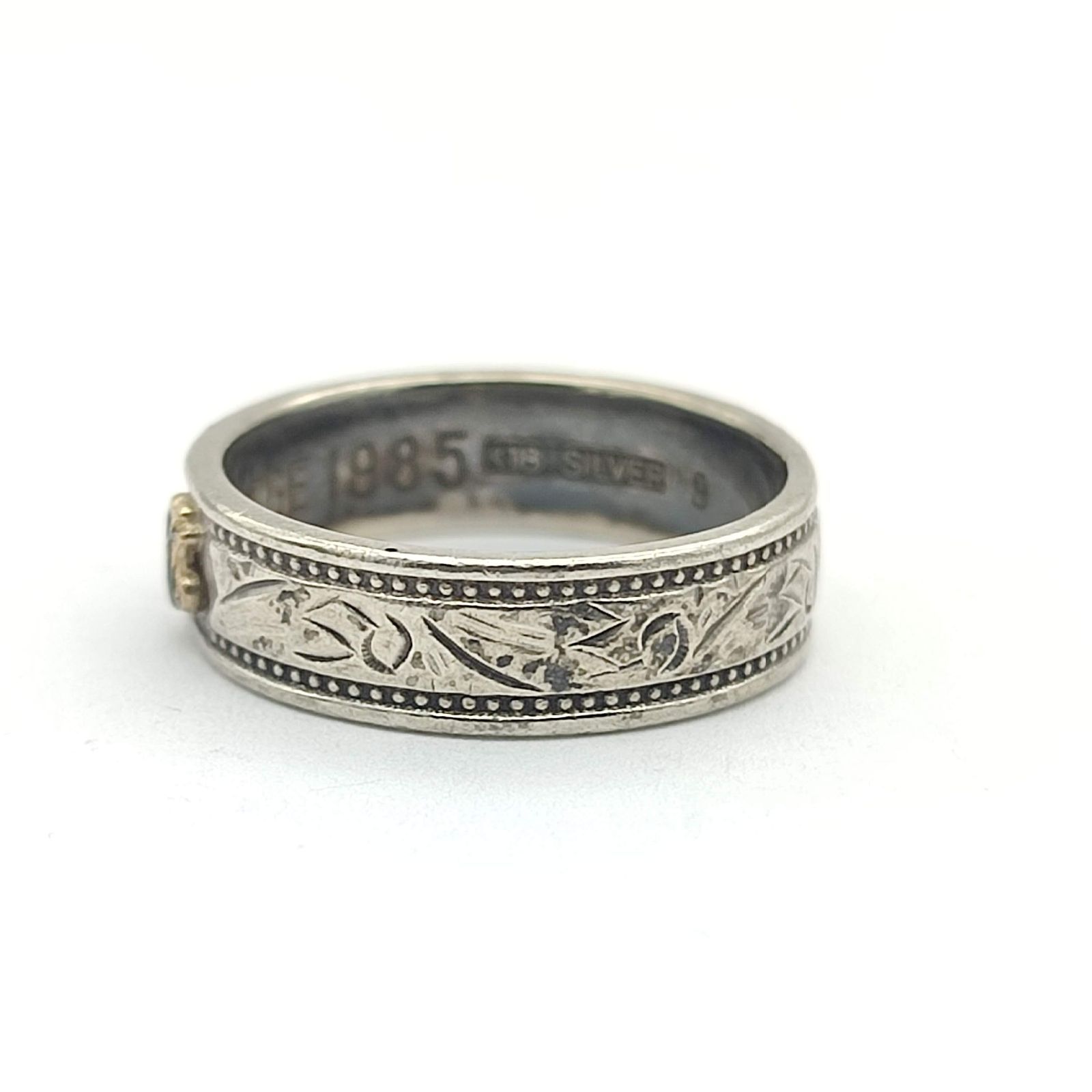 美品】ノートルダム女子大学 卒業記念 リング SILVER K18×シルバー925