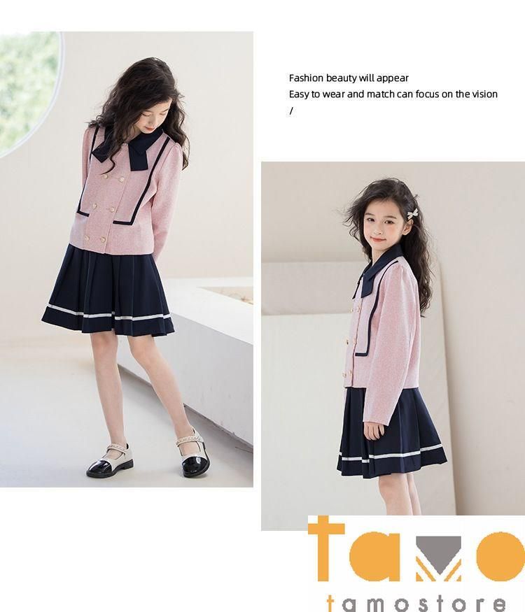入学式 女の子 卒園式 CROSSET シューズ ワンピース+ニットボレロ 2024