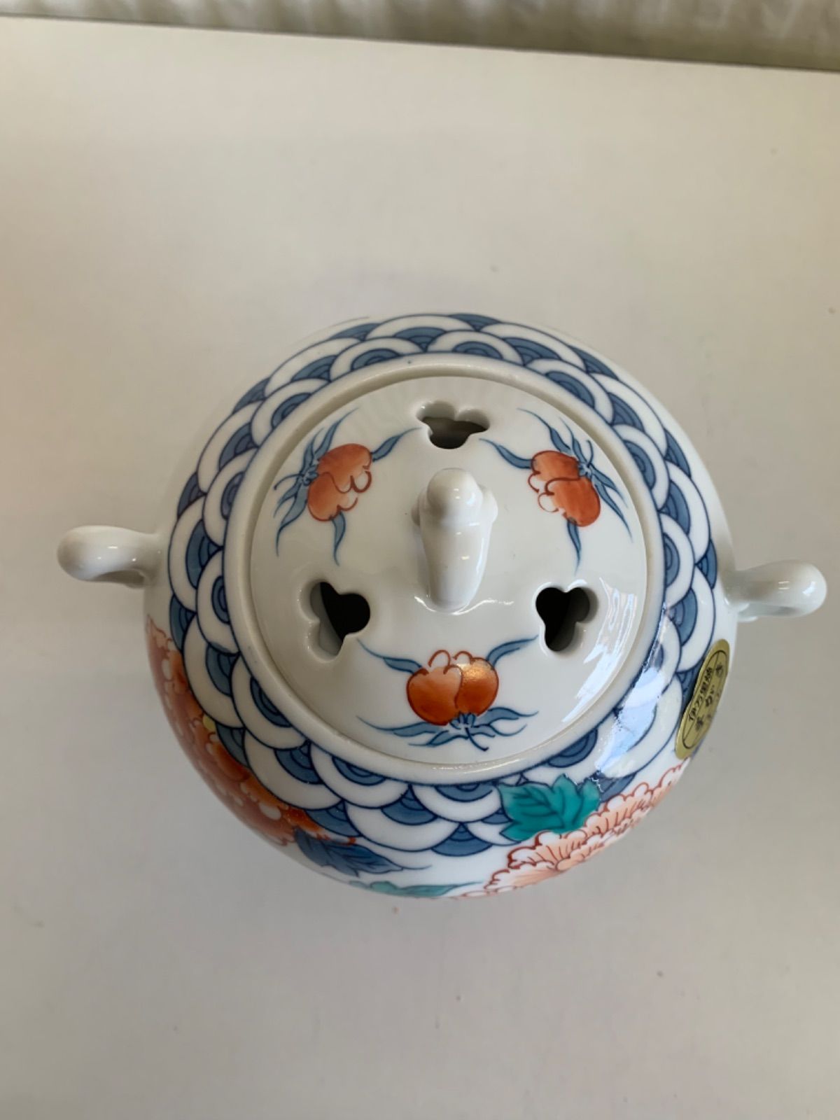 鍋島焼 伊万里焼 魯山窯 香炉 染錦牡丹絵 未使用品 - メルカリ