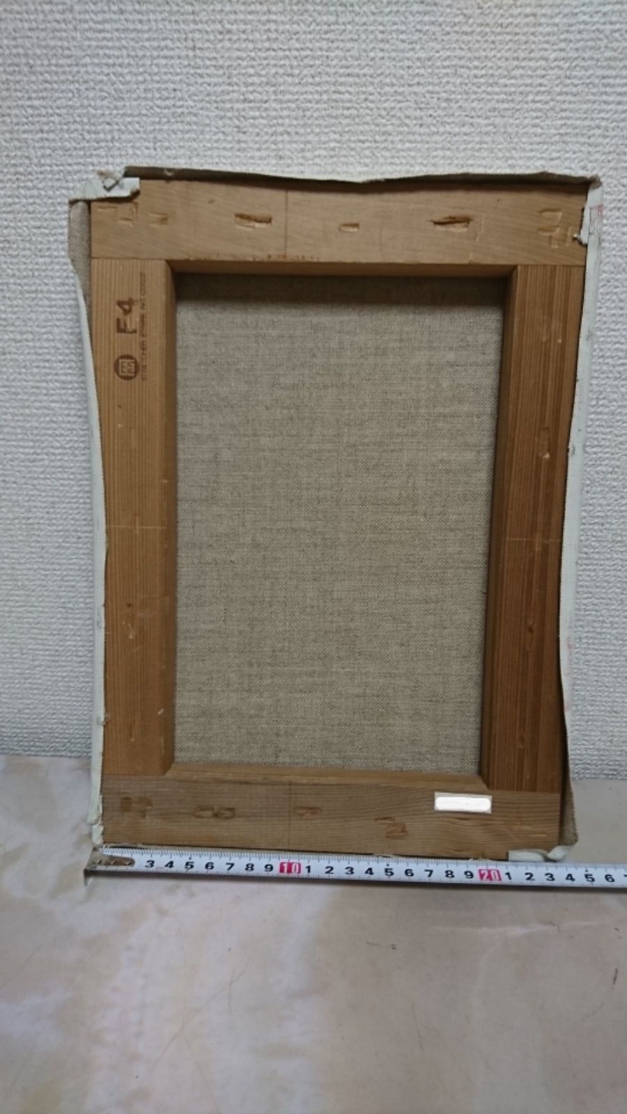 【油絵】　蓮　F4号 美術品・アンティーク・コレクション 【油絵】 蓮 F4号