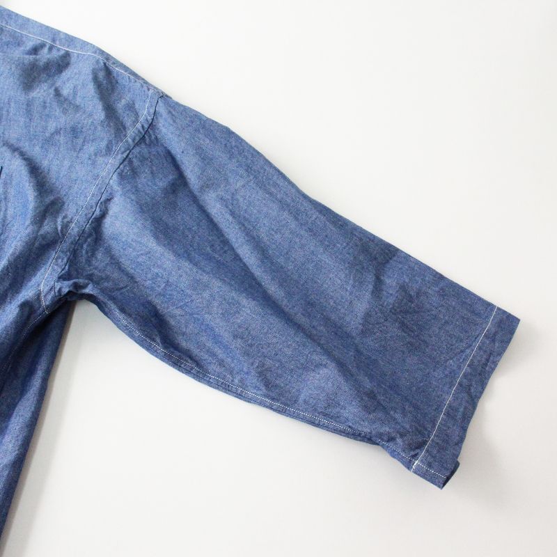 サンカ Sanca 美品 CHAMBRAY BIG BD 3/4 シャンブレー ビッグシャツ 2