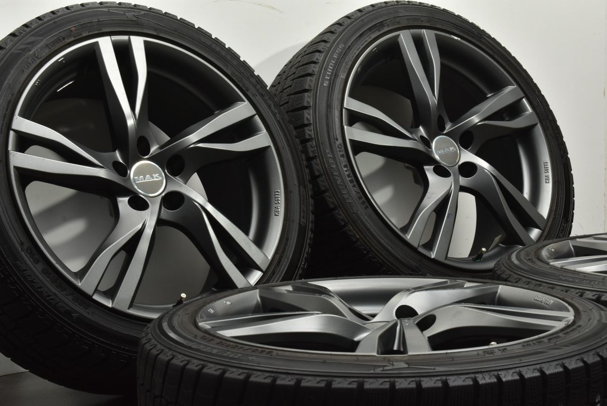 バリ溝 ジャガー XE サイズ MAK ストックホルム 18in 8J 45 PCD108 ダンロップ ウィンターマックス WM02 225 45R18