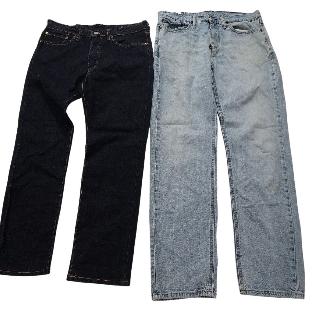 古着卸 古着卸 まとめ売り リーバイス 品番MIX デニム パンツ 8枚セット (メンズ W34 ) 541 511 513 504 インディゴブルー 中古 古着 NA3452 古着卸 まとめ売り リーバイス 紙タグ デニム パンツ 7枚セット