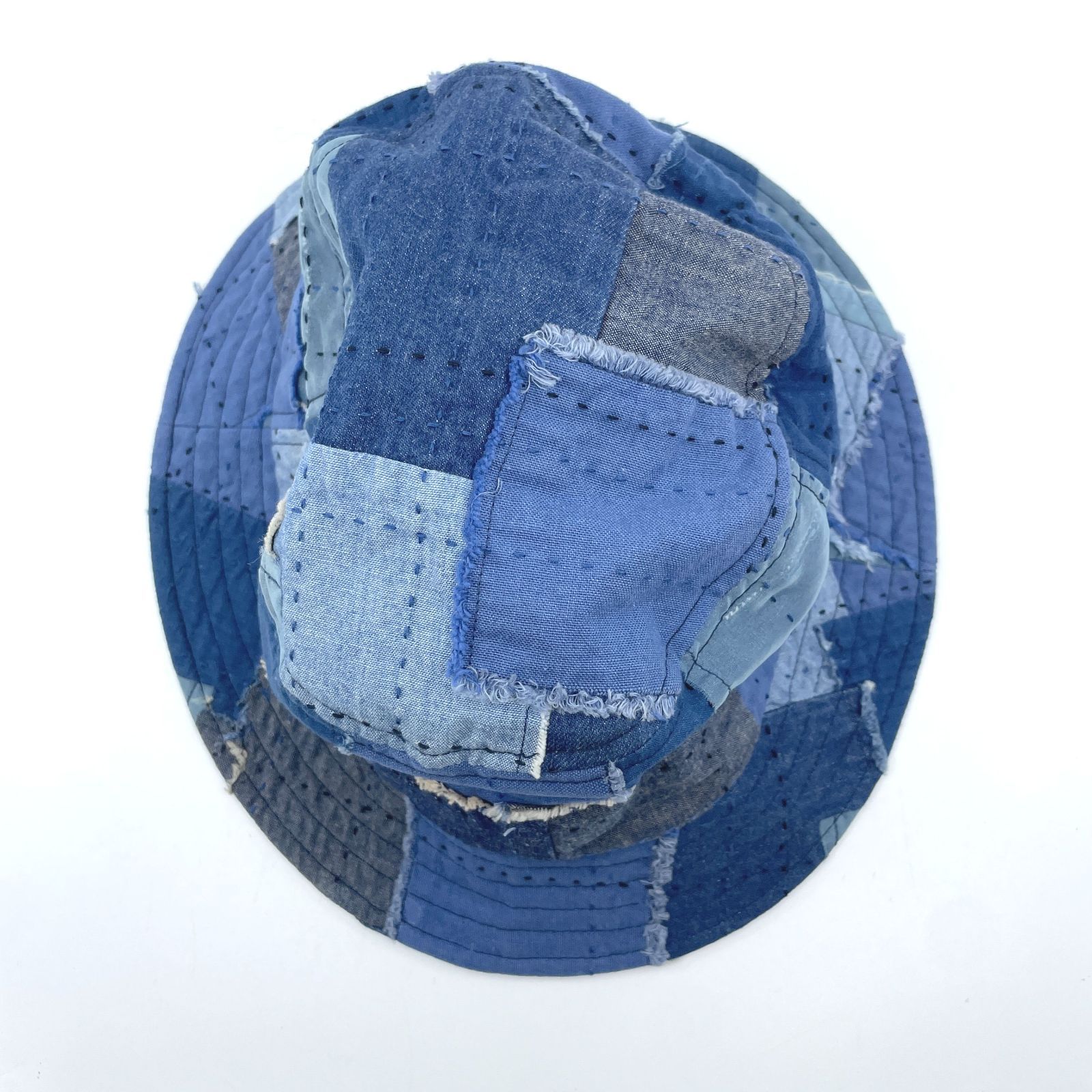 中古美品 KUON 112CP010100 パッチワーク ハット - メルカリ 