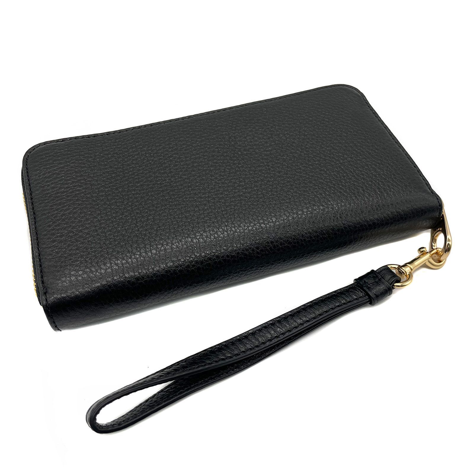 訳あり商品 新品未使用】コーチ COACH 長財布 C4451 IMBLK ストラップ 