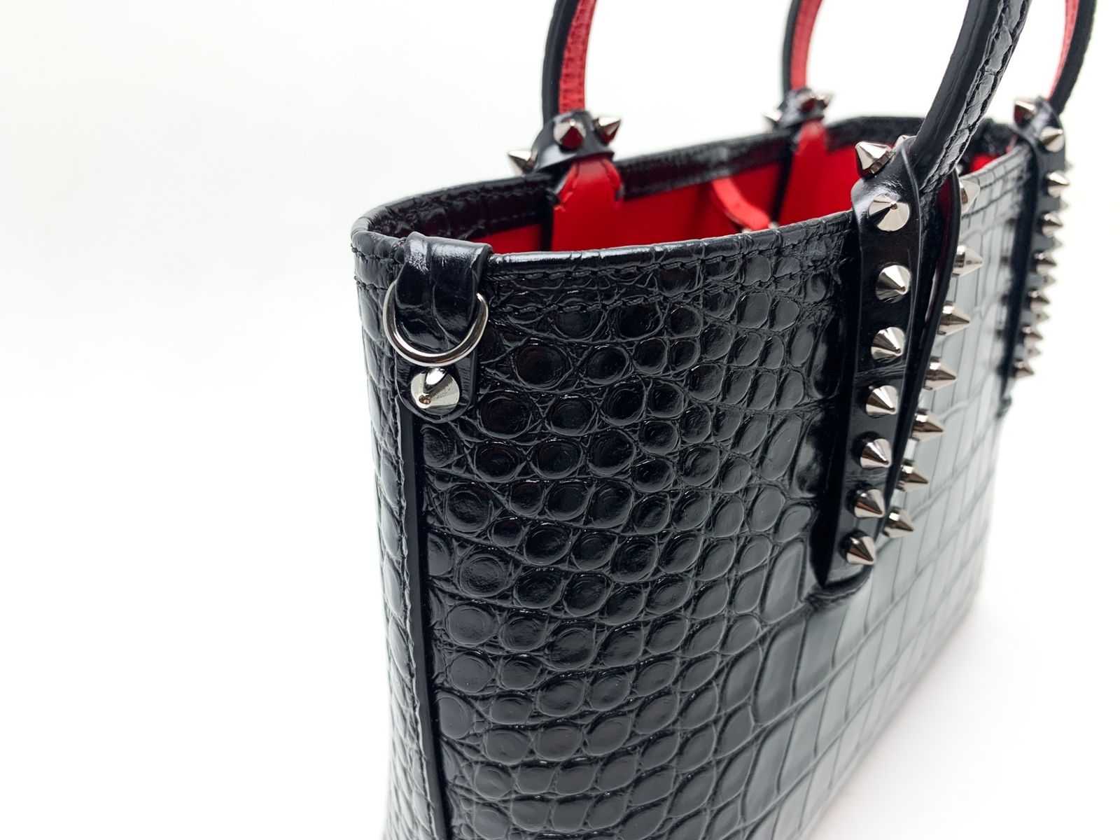 Christian Louboutin クリスチャンルブタン 黒 ブラック クロコ