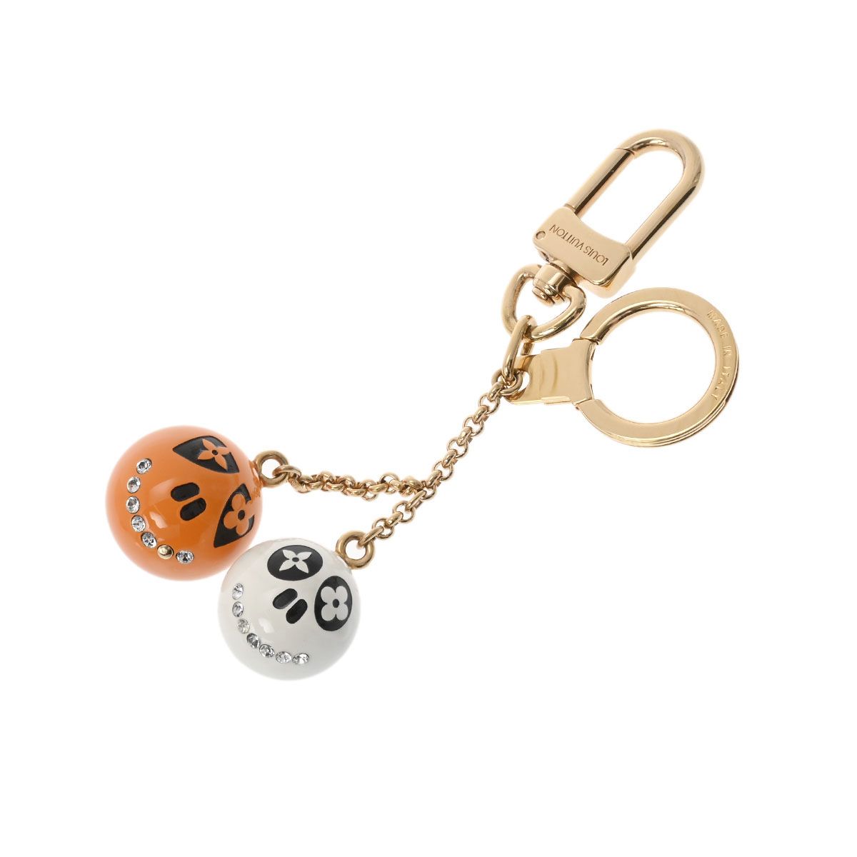 【希少モデル】LOUIS VUITTON　ポルトクレ・ジャック＆ルーシー ルイヴィトン ポルトクレ ハロウィン限定 ジャック＆ルーシー オレンジ