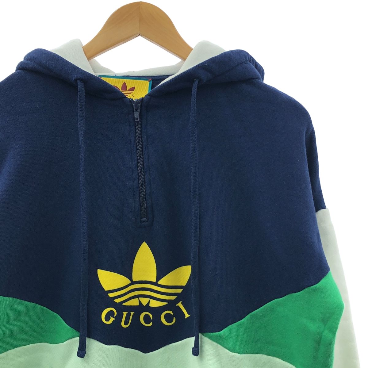 GUCCI / グッチ | × adidas / アディダス COLORBLOCK COTTON HOODIE