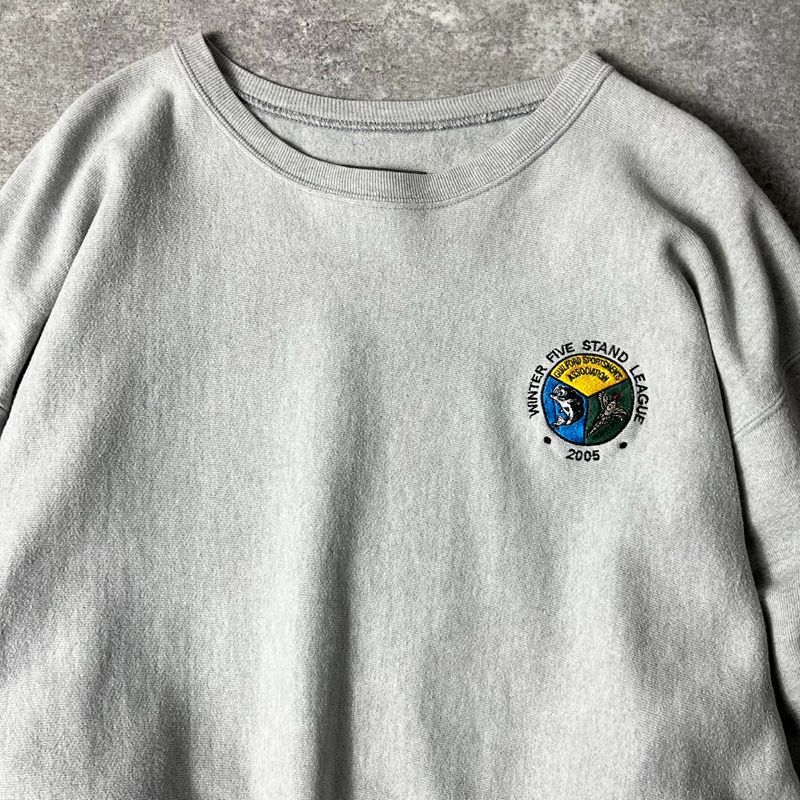 00s Champion ロゴ 刺繍 プレミアム リバースウィーブ スウェット