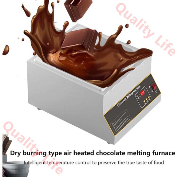 チョコレートテンパリングマシン 商用電気溶融ステンレススチールフードウォーマー ケータリングレストラン食堂ホームパーティー用の蓋付きプロフェッショナル加熱チョコレートメルター 1grid PSE認証