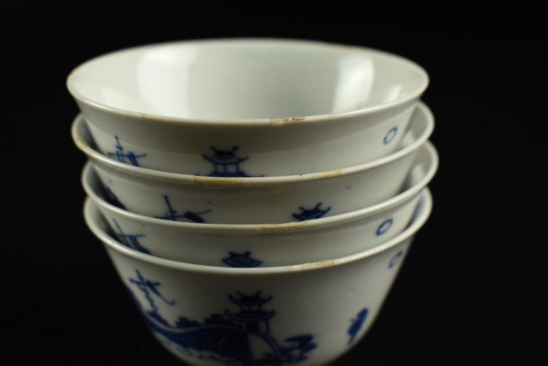 専用　中国美術　煎茶碗色々7点　口径約7.5㎝　東Y7-0512② 蔵A2416】中国古美術 染付 煎茶碗 大明成化年制 十一客 - メルカリ