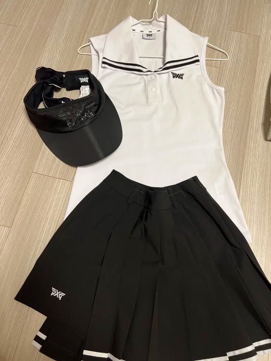 Pxg ゴルフウェア セット PXG 半袖 ポロシャツスカート2点セット