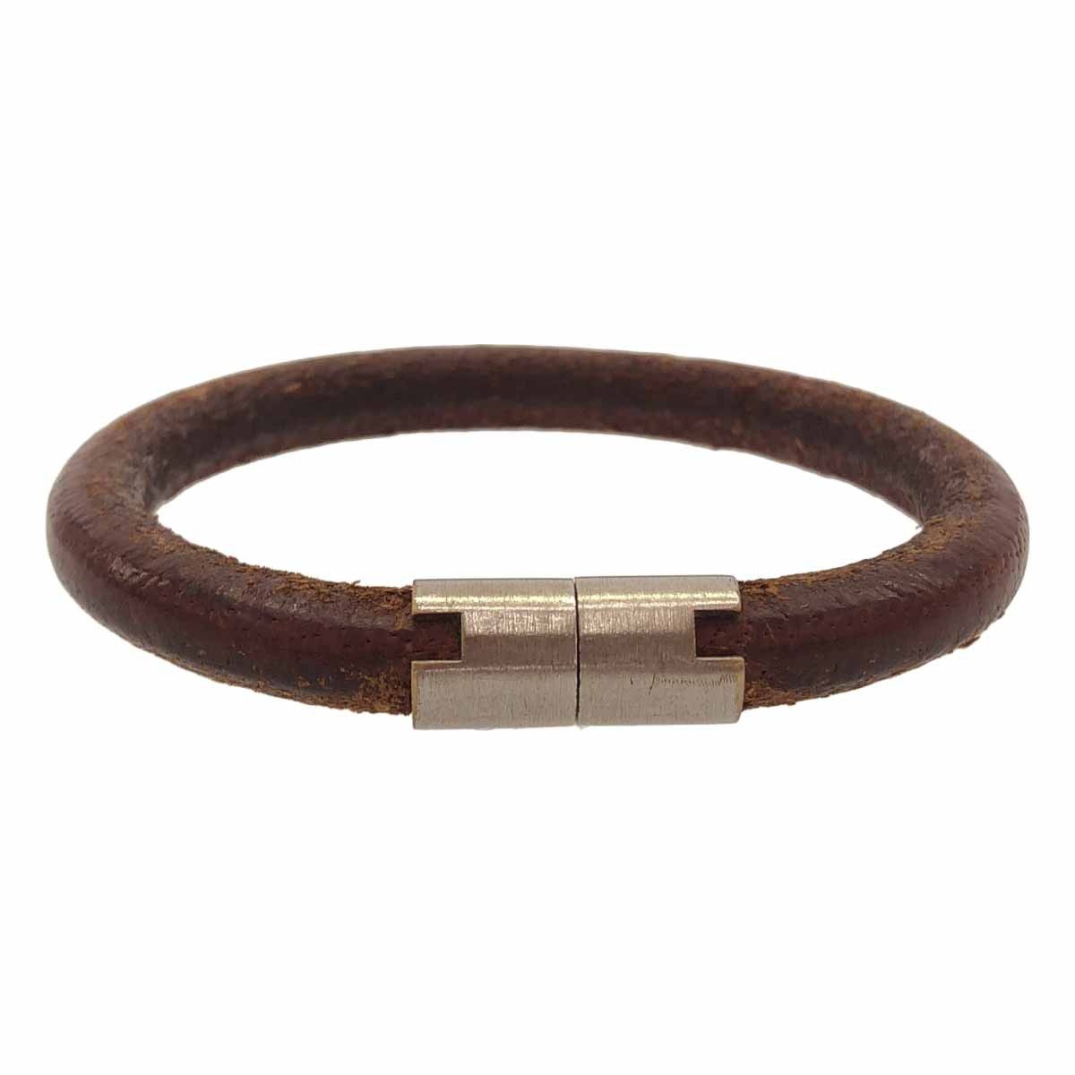 HERMES エルメス イオタレザーブレスレット