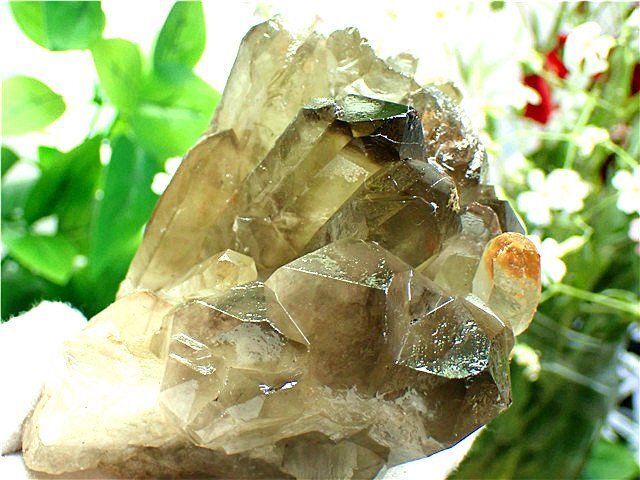天然石 ●超大型●煙水晶　AAA級天然スモーキークォーツクラスター　1032g AAA級天然スモーキークォーツクラスターYTB85C6/77C02D - メルカリ
