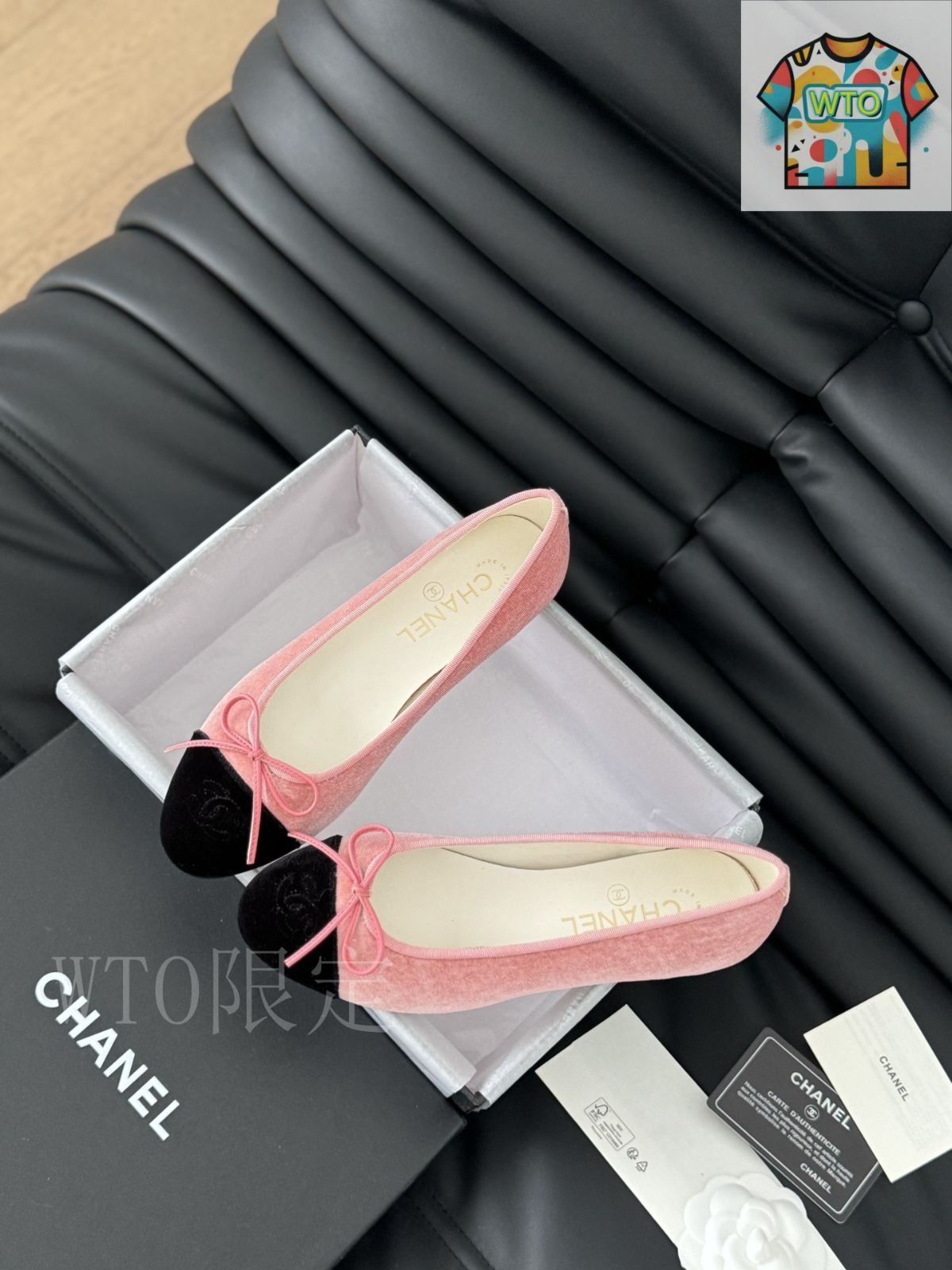 CHANEL 美品　バレエシューズ　37 CHANEL バレエシューズ 黒 37 23.5cm バレリーナ