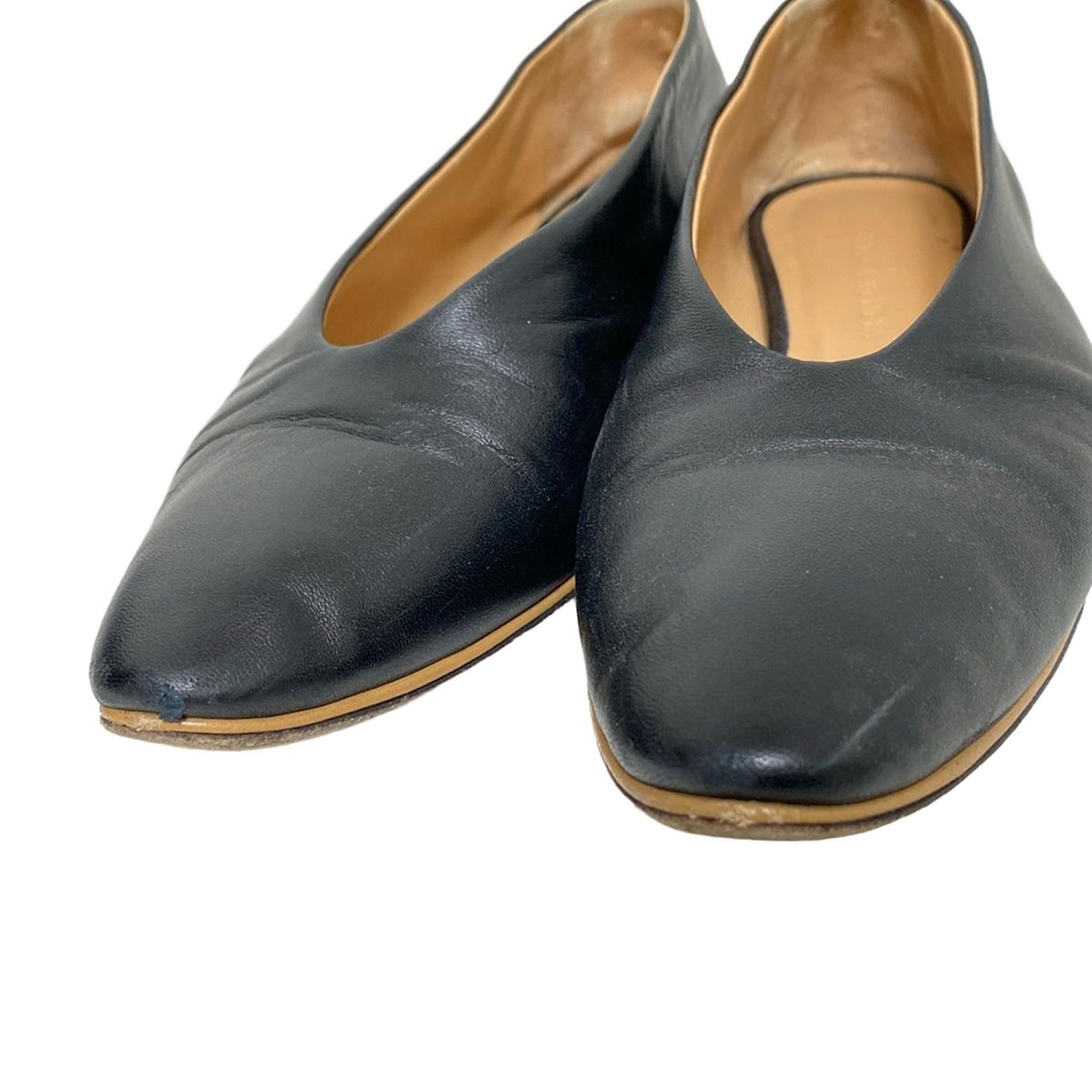 Bottega Veneta 黒 フラットシューズ 36.5 BOTTEGA VENETA（バレエシューズ ・ ブラック/黒色系）のフリマ