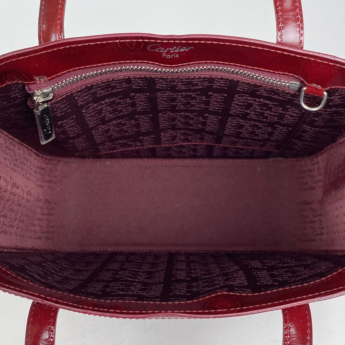 Cartier ハッピーバースデー　ボルドー エナメルレザー ハンドバック 楽天市場】【バッグ】Cartier カルティエ ハッピーバースデー