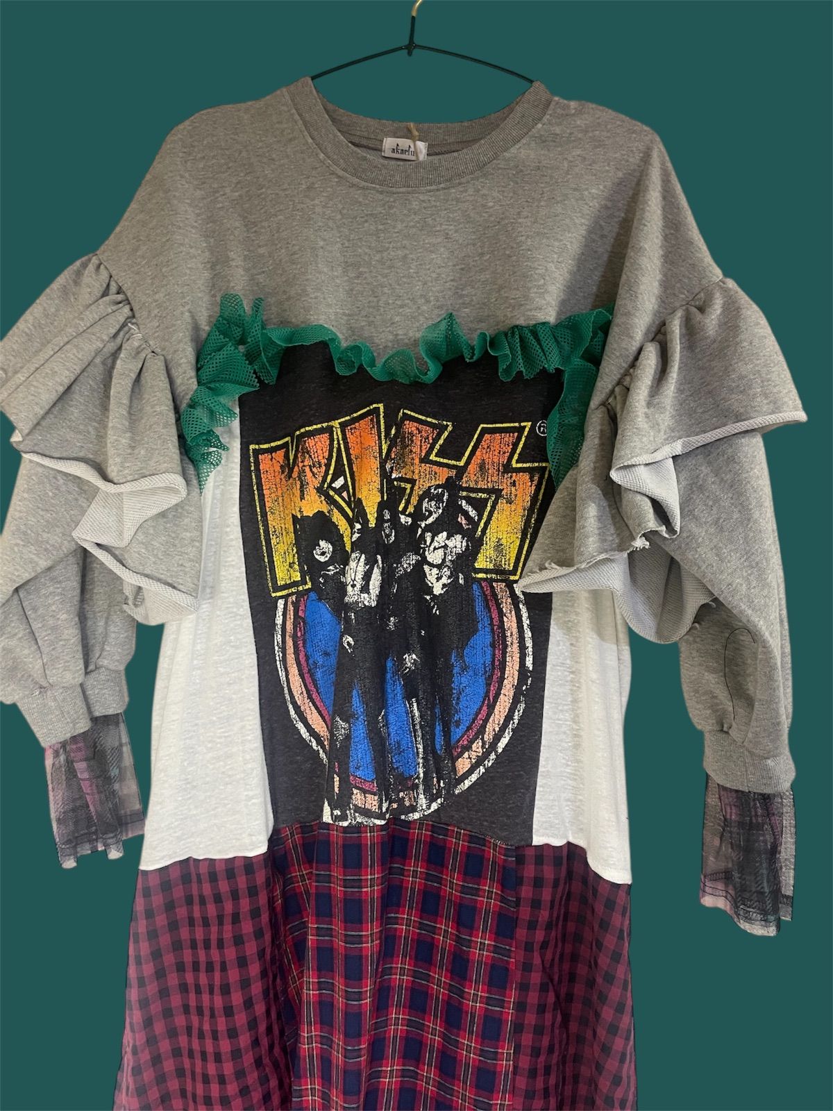 KISS バンド　リメイクワンピース　US古着　ヴィンテージ KISS バンドリメイクワンピースUS古着ヴィンテージ