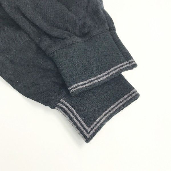 再再再値下げランバンスポール　長袖ポロシャツ38 黒✕グレー LANVIN SPORT ランバン スポール 長袖ポロシャツ ブラック系 38