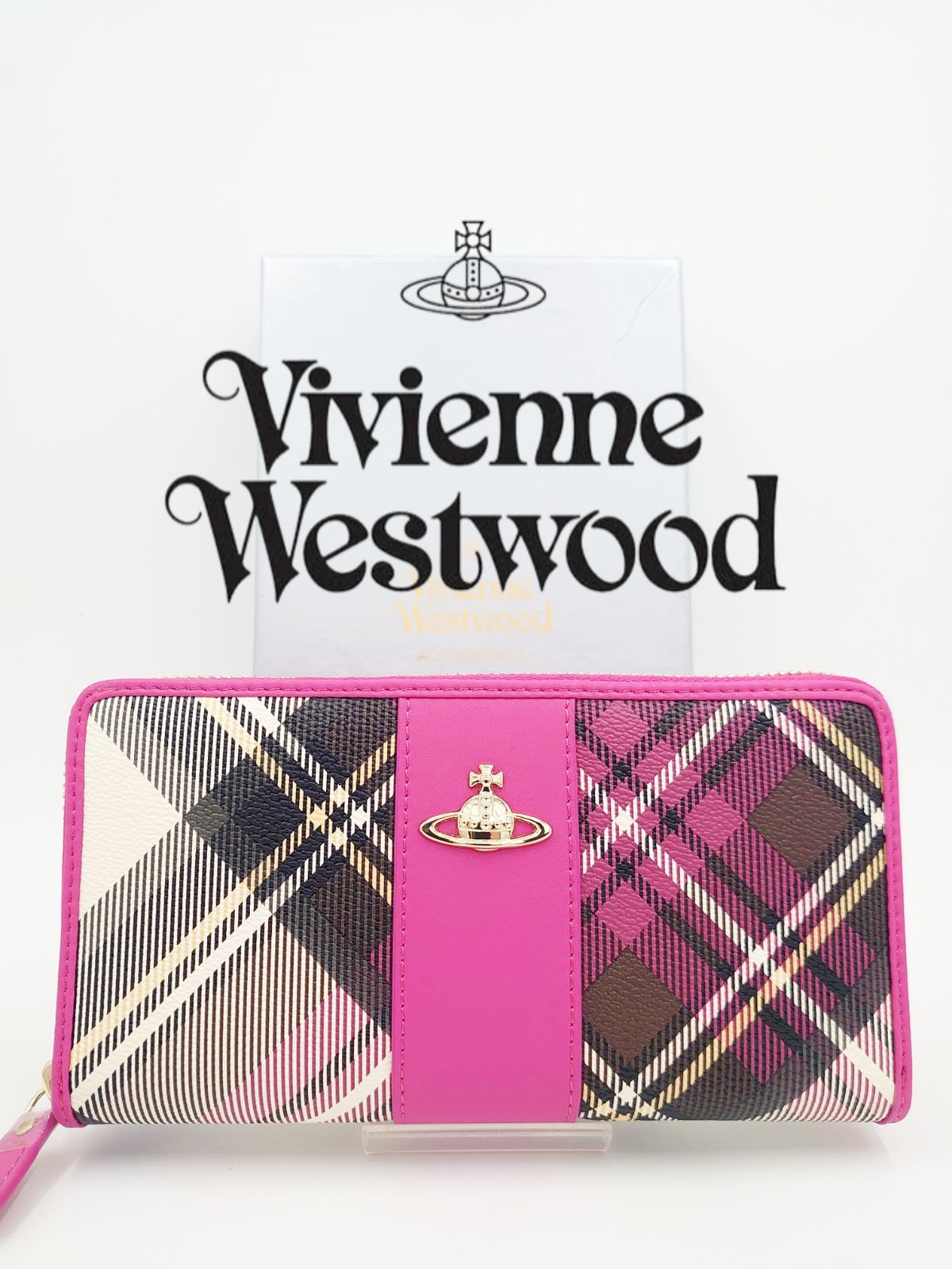 Vivienne Westwood ヴィヴィアン ウエストウッド 長財布 ピンク