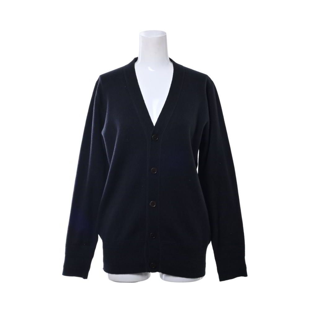 ハイク HYKE 畔編みニット カシミヤ混 M ブラック HYKE カシミヤ混