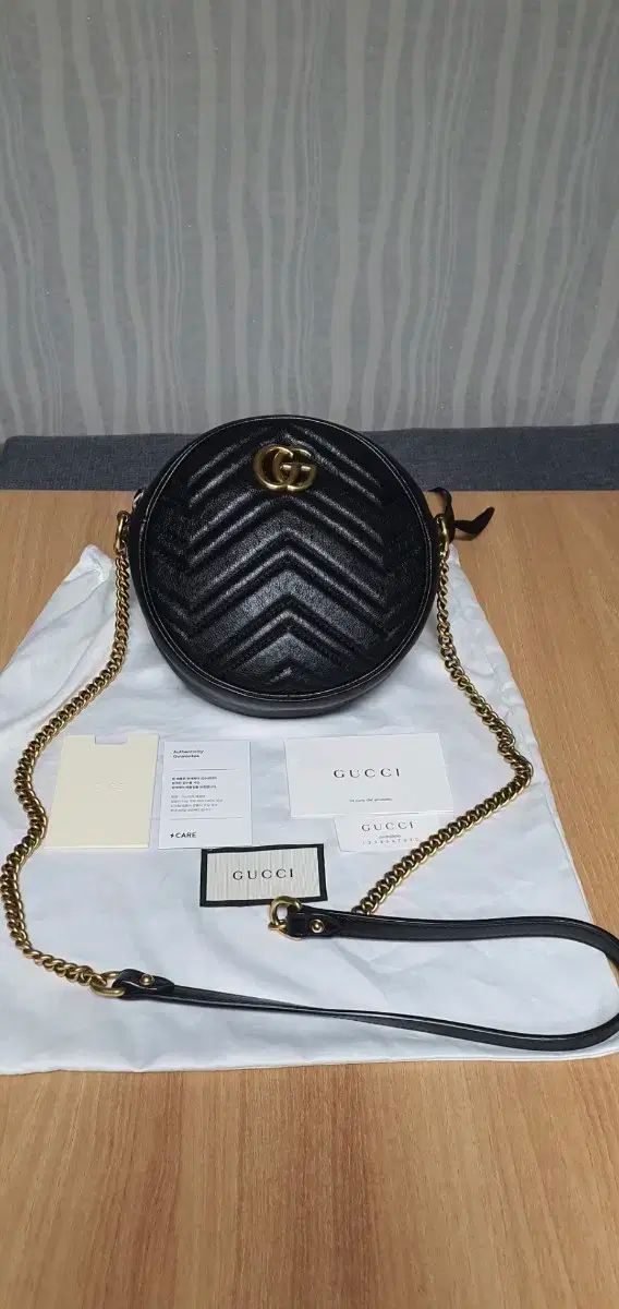 GUCCI グッチ マーモント タンバリンバッグ|クロスボディバッグ S レベル 評価証明書 O