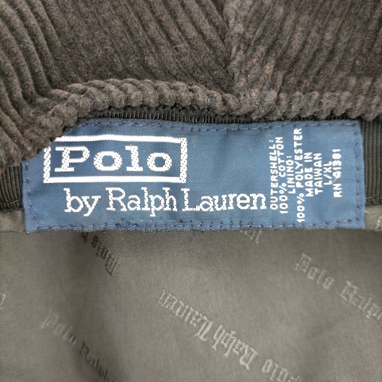 ポロバイラルフローレン Polo by RALPH LAUREN ポニー刺繍 コーデュロイ ハンチング メンズ 表記無