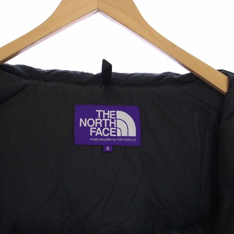 ノースフェイス パープルレーベル THE NORTH FACE Purple LABEL nanamica Field DOWN Jacket フィールドダウンジャケット アウター フード 紫タグ 格子柄 チェック S 黒 ブラック ND2159N /KH