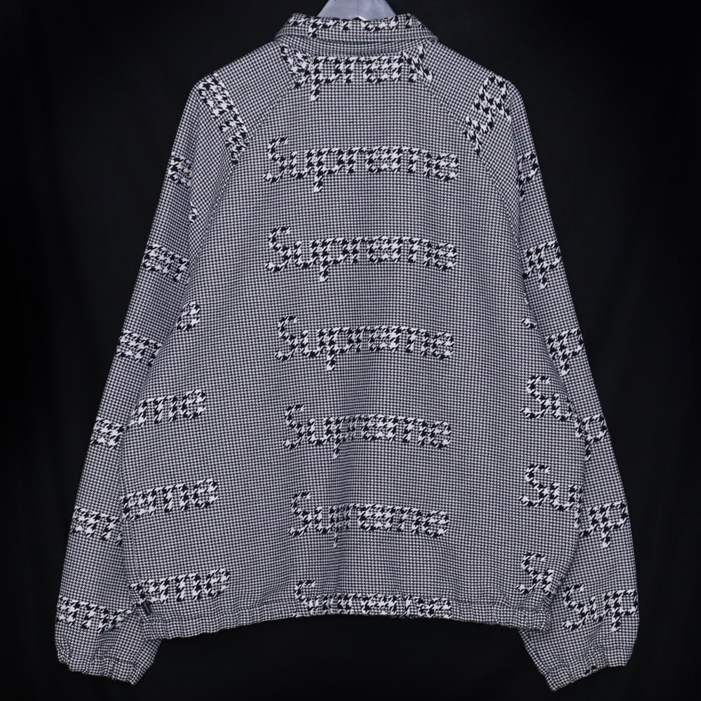 ジャケット・アウター Supreme Houndstooth Logos Snap Jacket Supreme Houndstooth Logos Snap Front Jacket (FW20) - $168