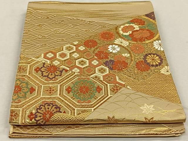ブランドファッション - 平和屋着物◎西陣 六通柄袋帯 能衣裂取