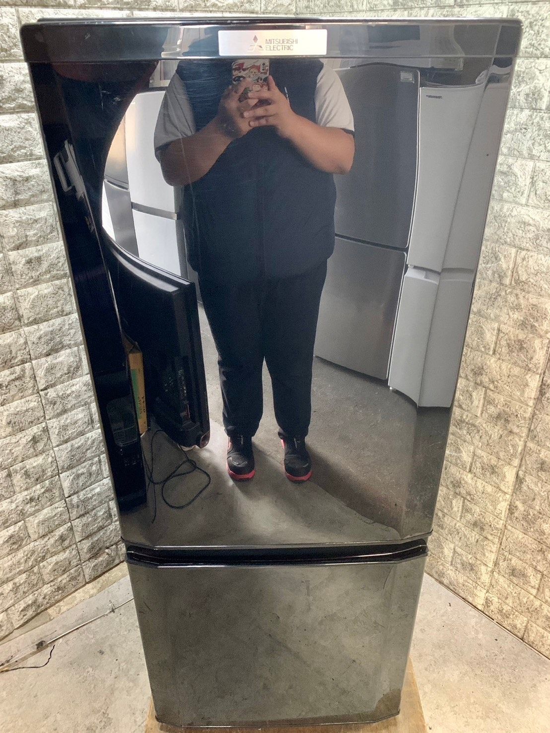 大阪送料無料☆3か月保障付き☆冷蔵庫☆2019年☆三菱☆2ドア☆MR-P15E  