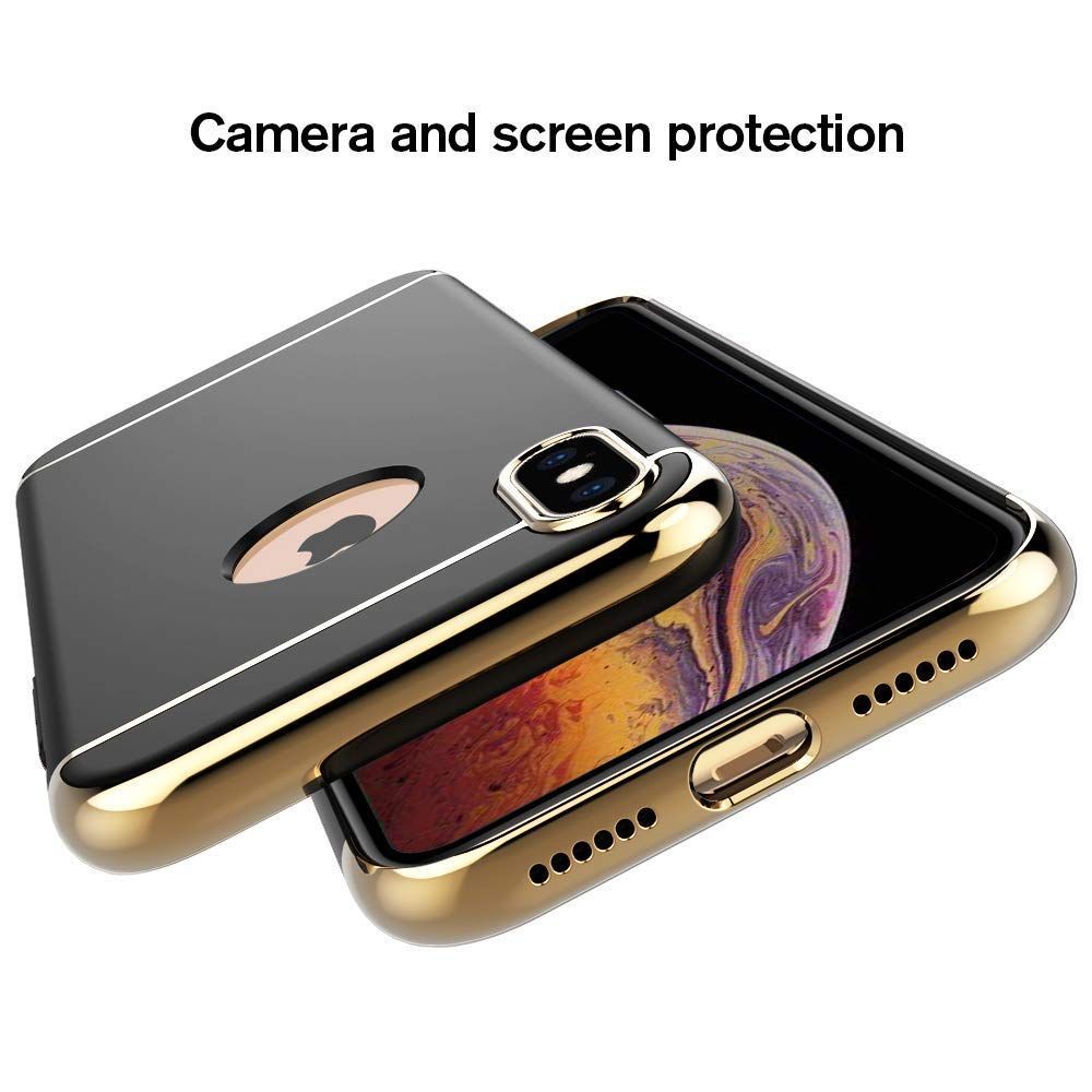 在庫処分 JMSQYU iPhone Xr ケース 3 -ブラックBlack