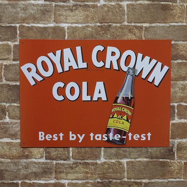 【ロイヤルクラウンコーラ】ヴィンテージ突き出し看板 ローヤルクラウン・コーラ（Royal Crown Cola）アメリカン